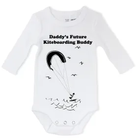 Kiteboarding buddy baby bodysuit
