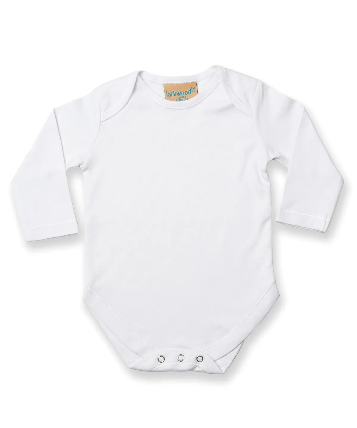 Long sleeve baby bodysuit | White