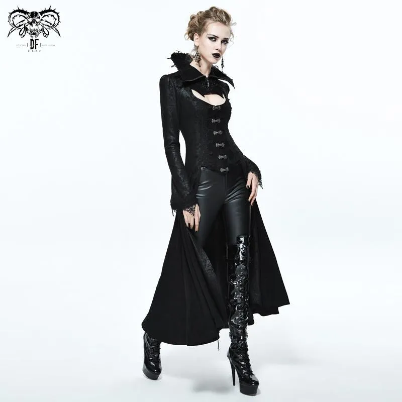 'Lorelai' Gothic Embroidered Overcoat