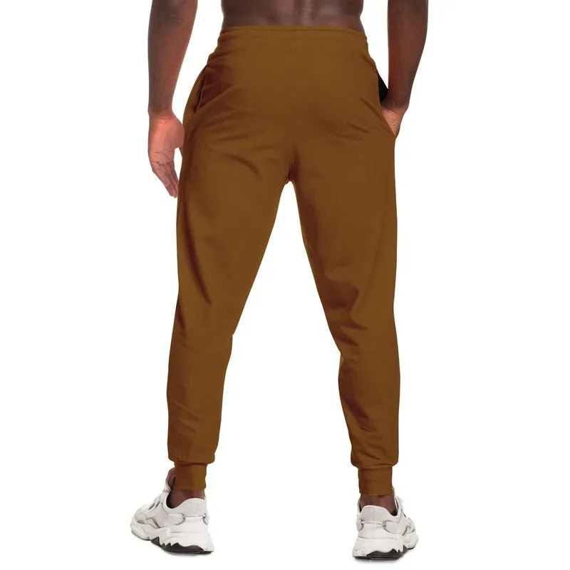 Medium Dark Orange Joggers | Unisex | with PLUS sizes | Medium Dark Pure Orange | C0M50Y100K60