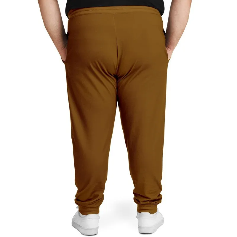 Medium Dark Orange Joggers | Unisex | with PLUS sizes | Medium Dark Pure Orange | C0M50Y100K60