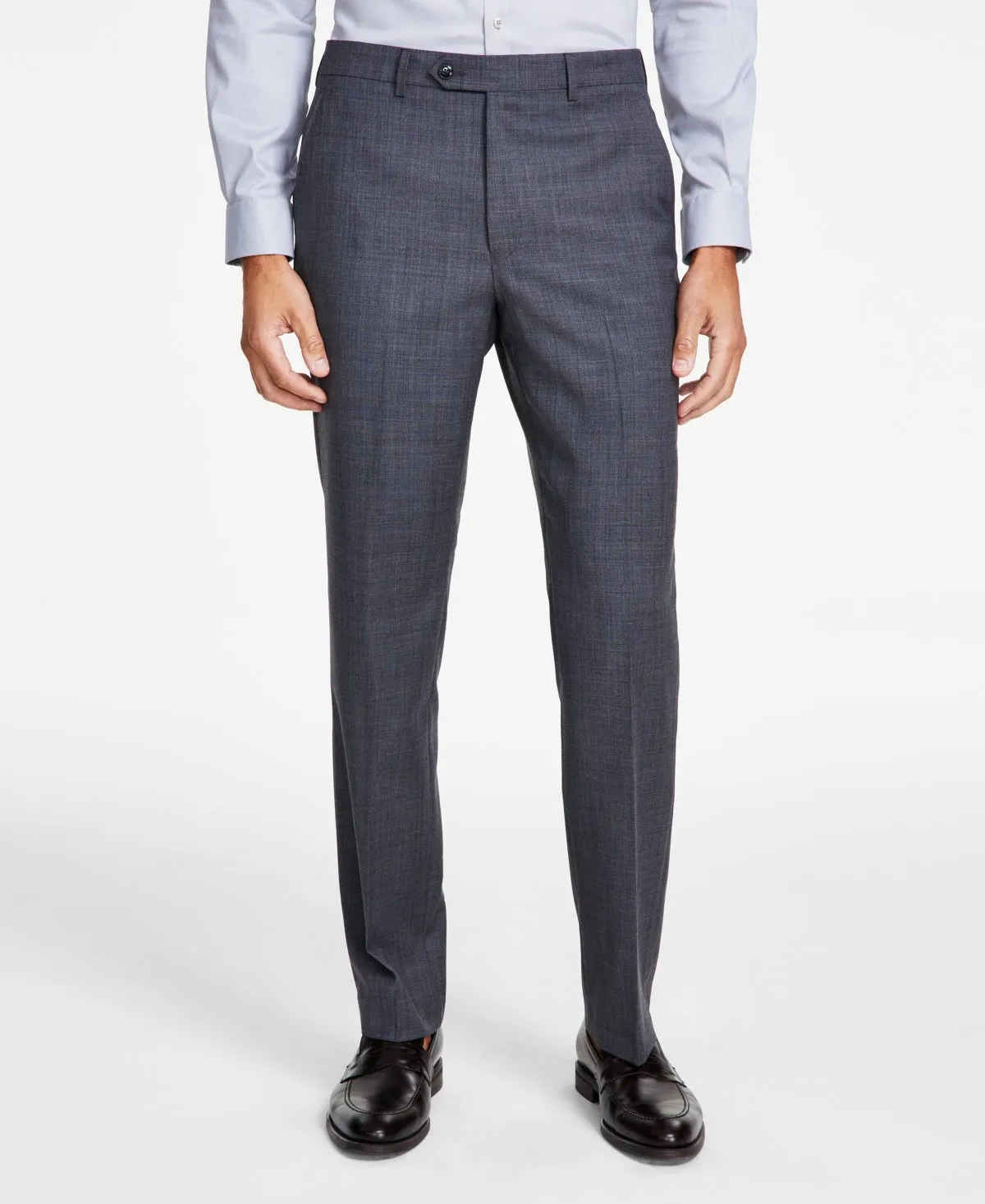 Michael Kors Mens Classic fit Dress Pants 38 / 30 Grey Solid Stretch