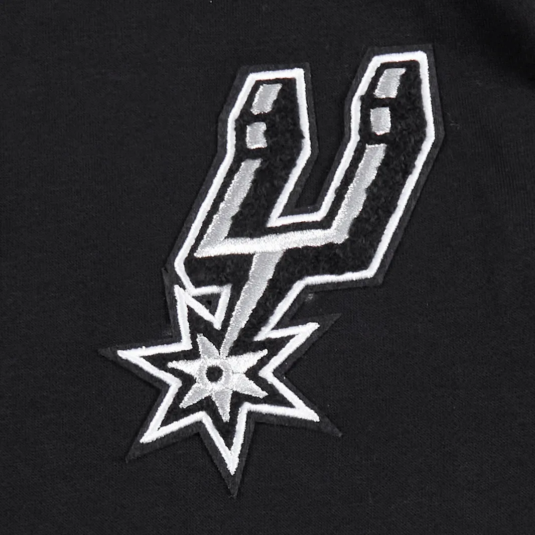 NBA SAN ANTONIO SPURS CLASSIC BIG BOYS FLC FZ PO HOODIE (BLACK)