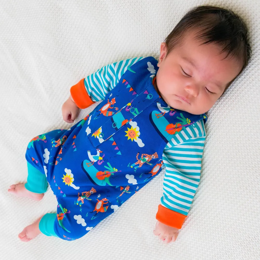 Organic Cotton Festival Fun Sleeveless Romper