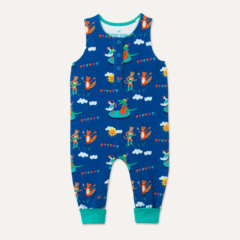 Organic Cotton Festival Fun Sleeveless Romper