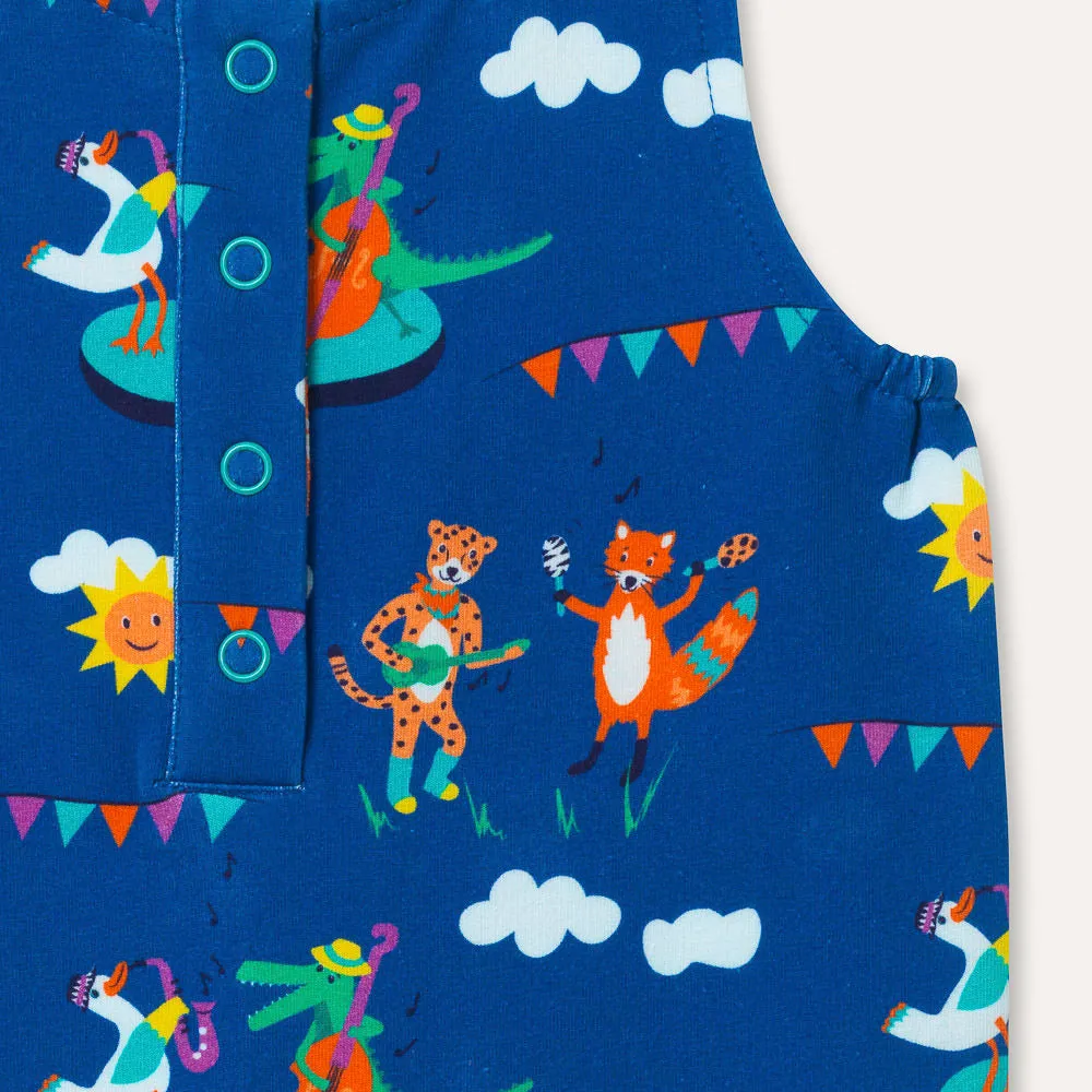 Organic Cotton Festival Fun Sleeveless Romper