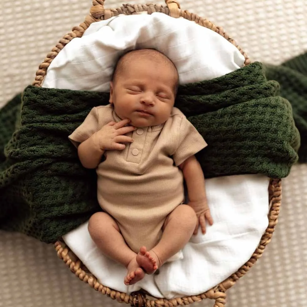 Pebble Short Sleeve Organic Bodysuit