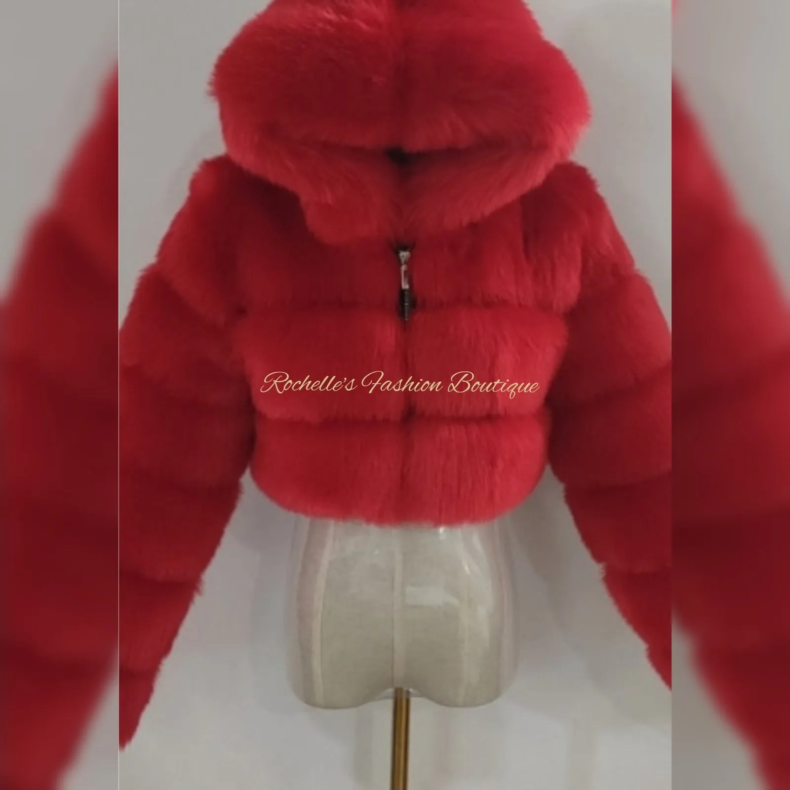 Pink Fur Crop Coat