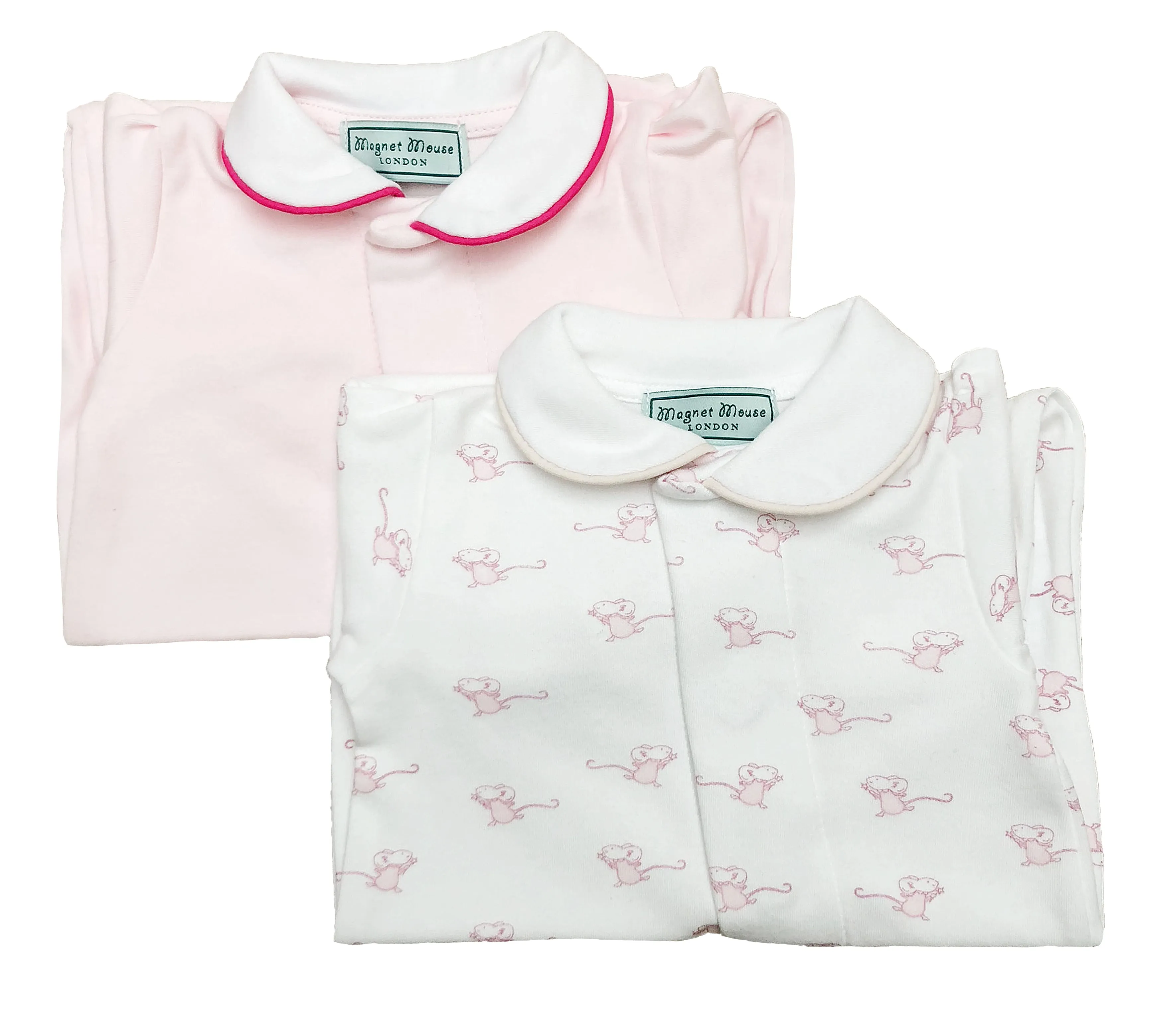 Pink Mouse: Cotton Onesie