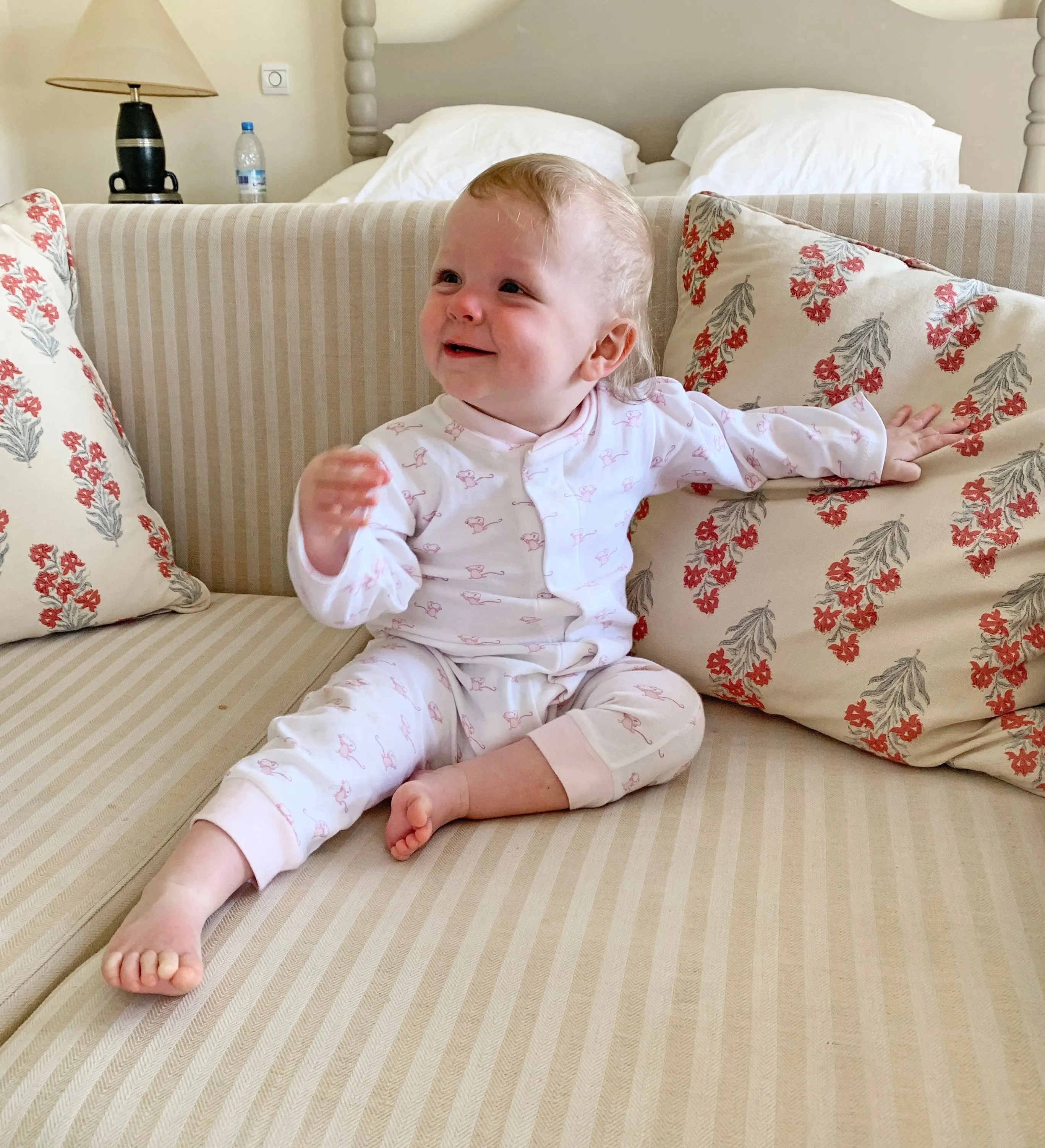 Pink Mouse Romper: Without Feet