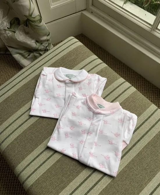 Pink Mouse Romper: Without Feet