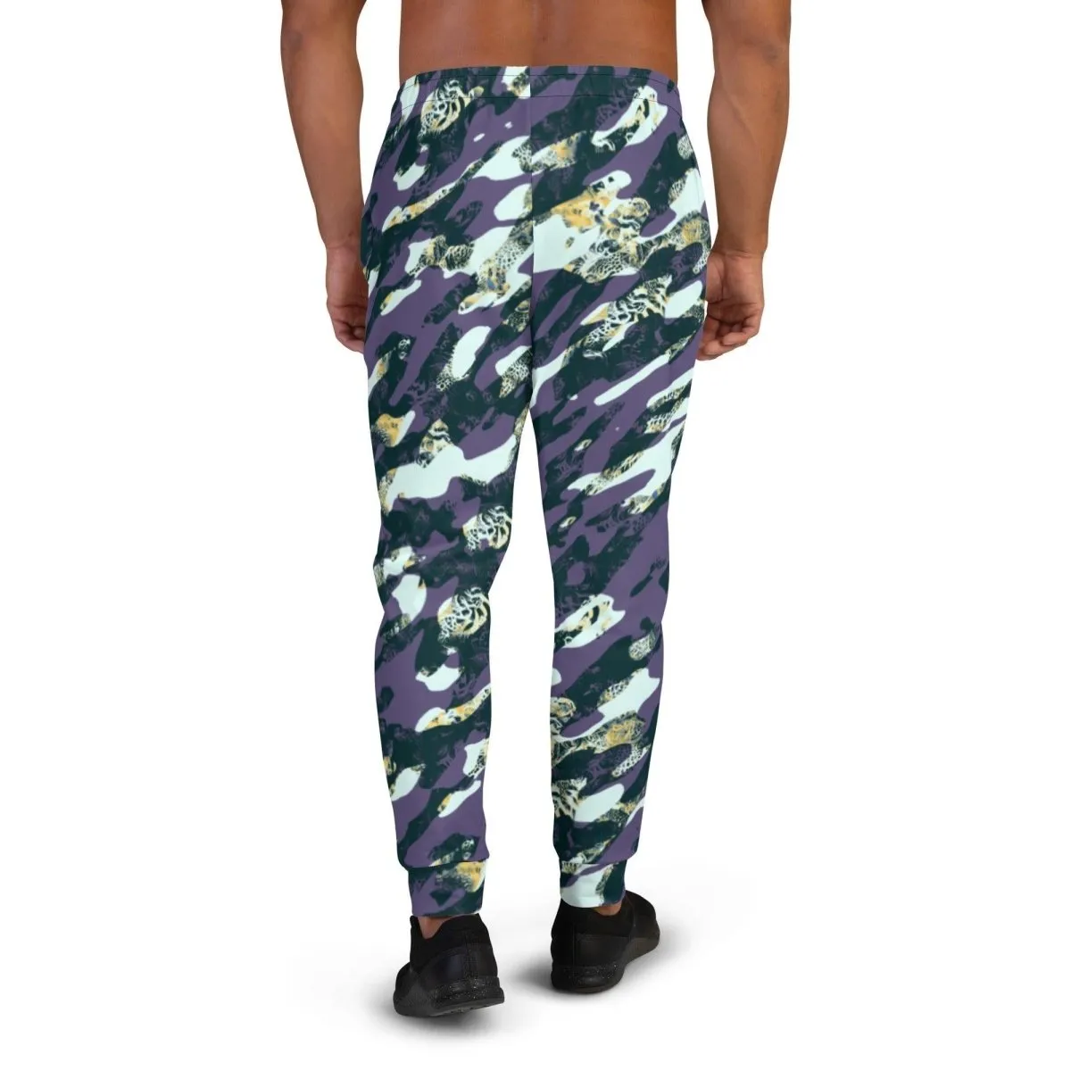 Purple Camouflage Men's Street Joggers