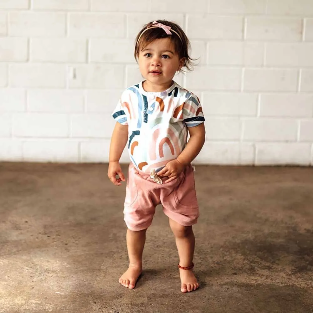 Rainbow Baby Short Sleeve Organic Bodysuit
