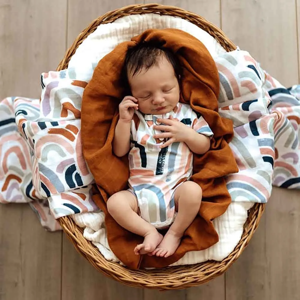 Rainbow Baby Short Sleeve Organic Bodysuit