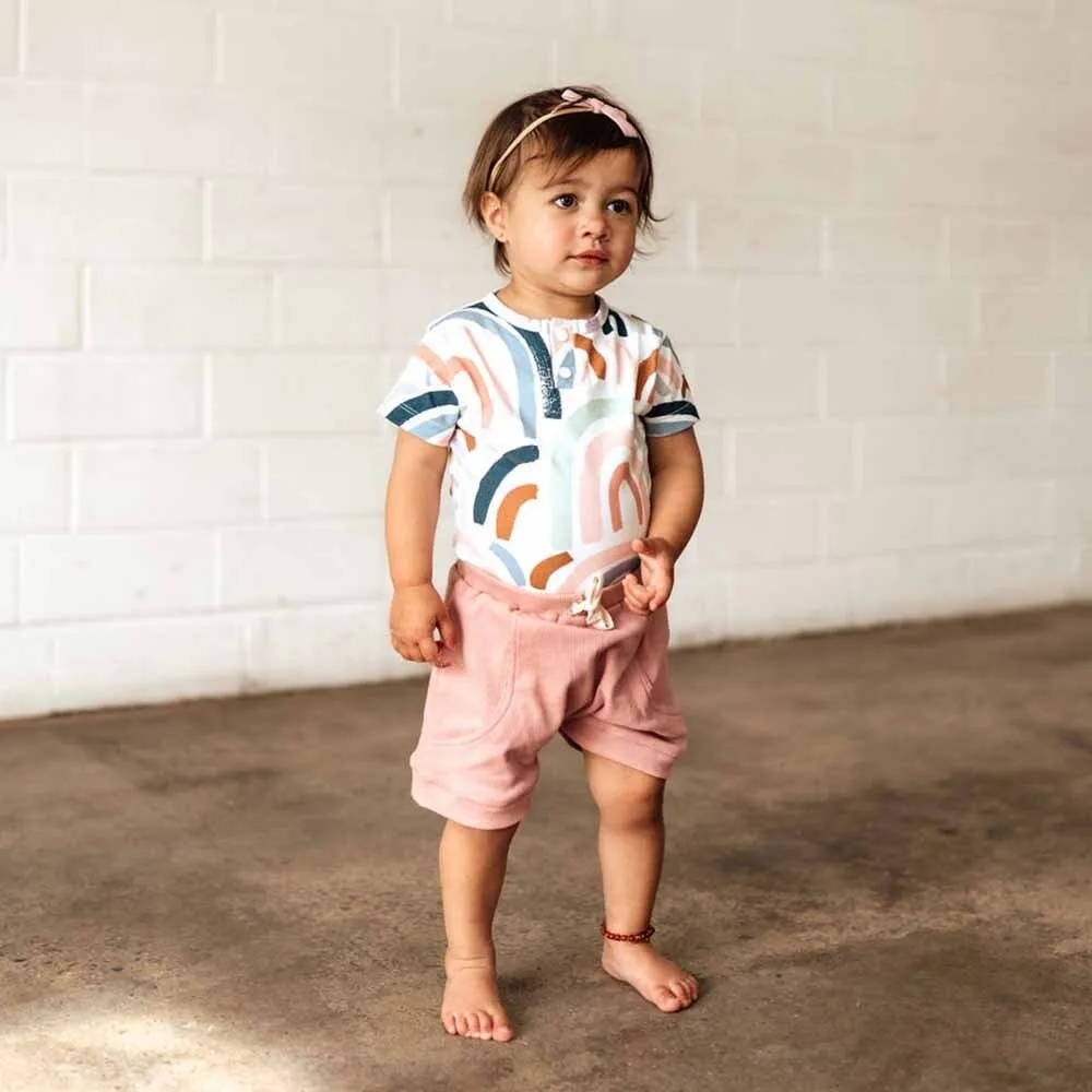 Rainbow Baby Short Sleeve Organic Bodysuit