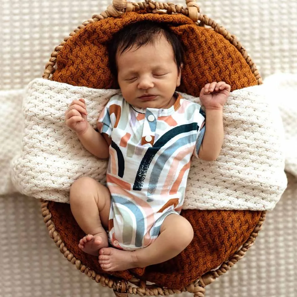 Rainbow Baby Short Sleeve Organic Bodysuit