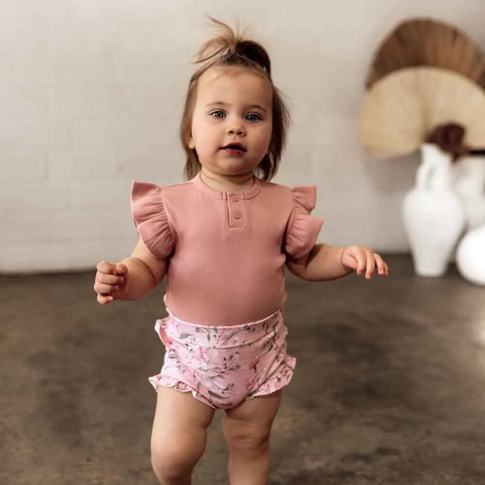 Rose Short Sleeve Organic Bodysuit
