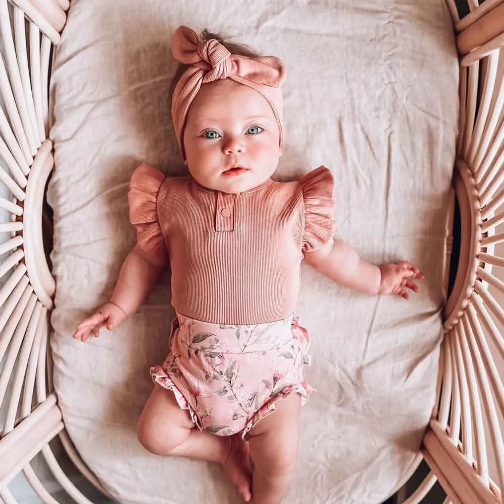 Rose Short Sleeve Organic Bodysuit