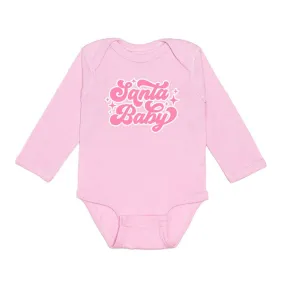 Santa Baby Christmas Long Sleeve Bodysuit - Holiday Baby