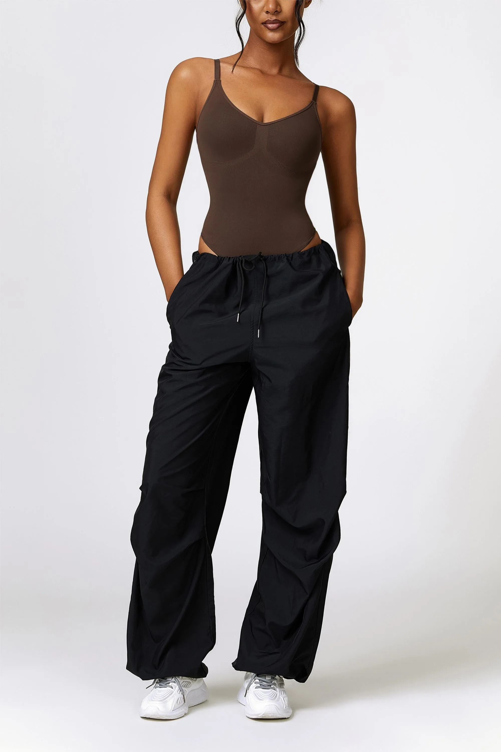 Scoop Neck Spaghetti Straps Shapewear Bodysuit