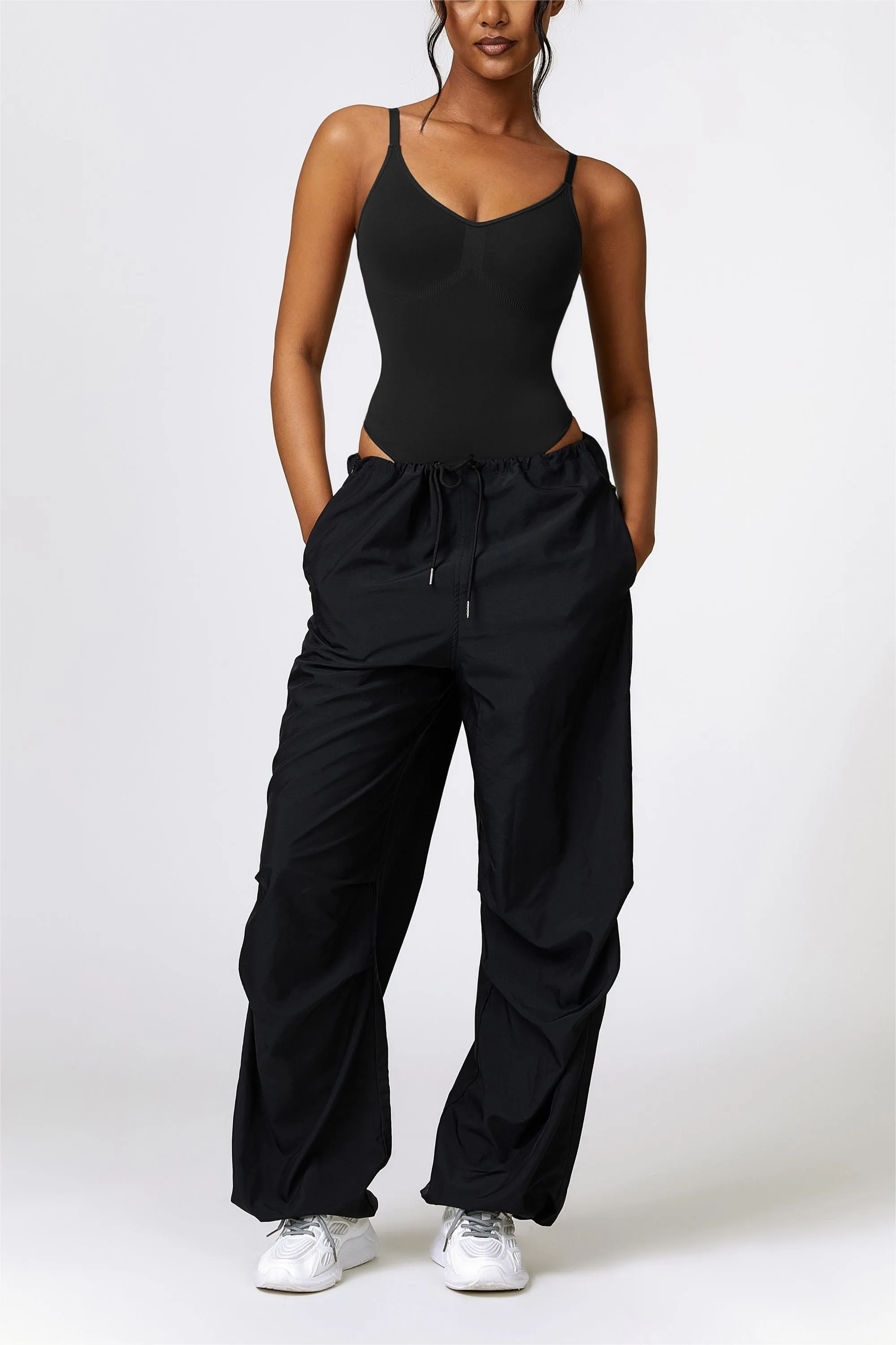 Scoop Neck Spaghetti Straps Shapewear Bodysuit