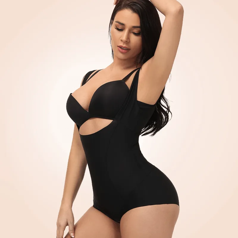 Seamless One-Piece Low Back Wide Strap Shapewear For Women