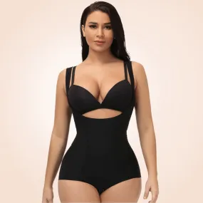 Seamless One-Piece Low Back Wide Strap Shapewear For Women