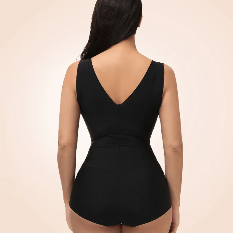 Seamless One-Piece Low Back Wide Strap Shapewear For Women