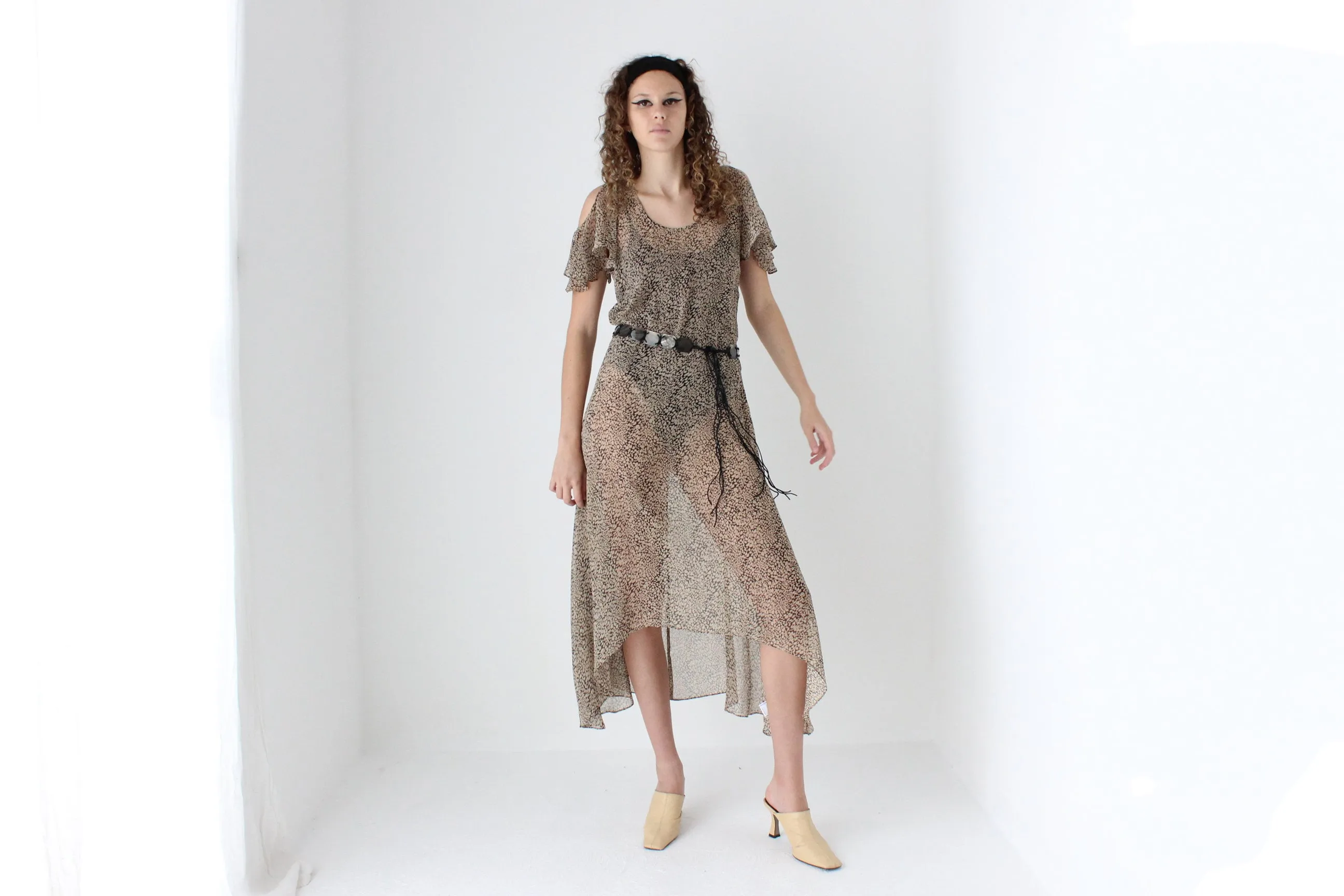 Sheer 2010s Floaty Summer Dress
