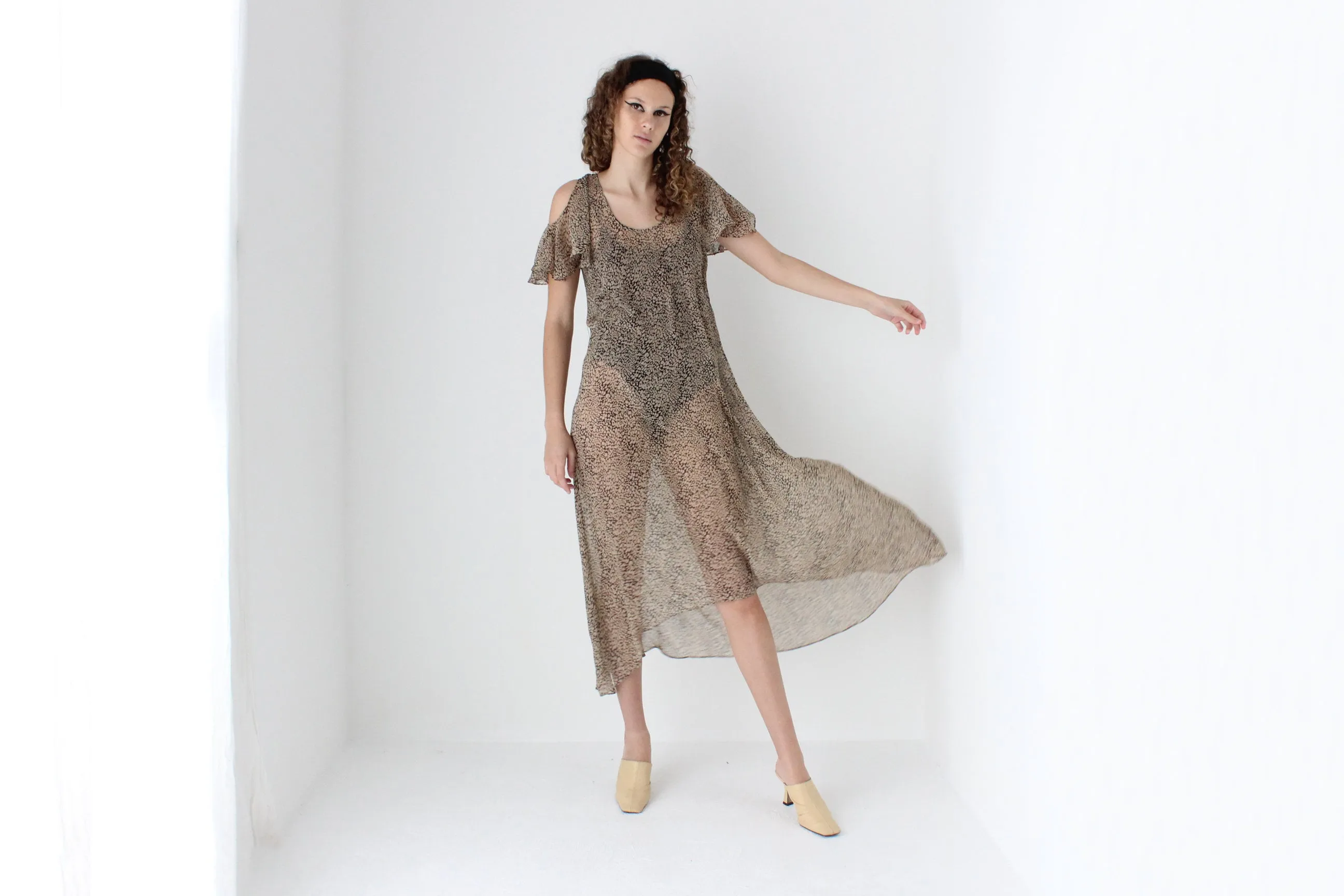 Sheer 2010s Floaty Summer Dress