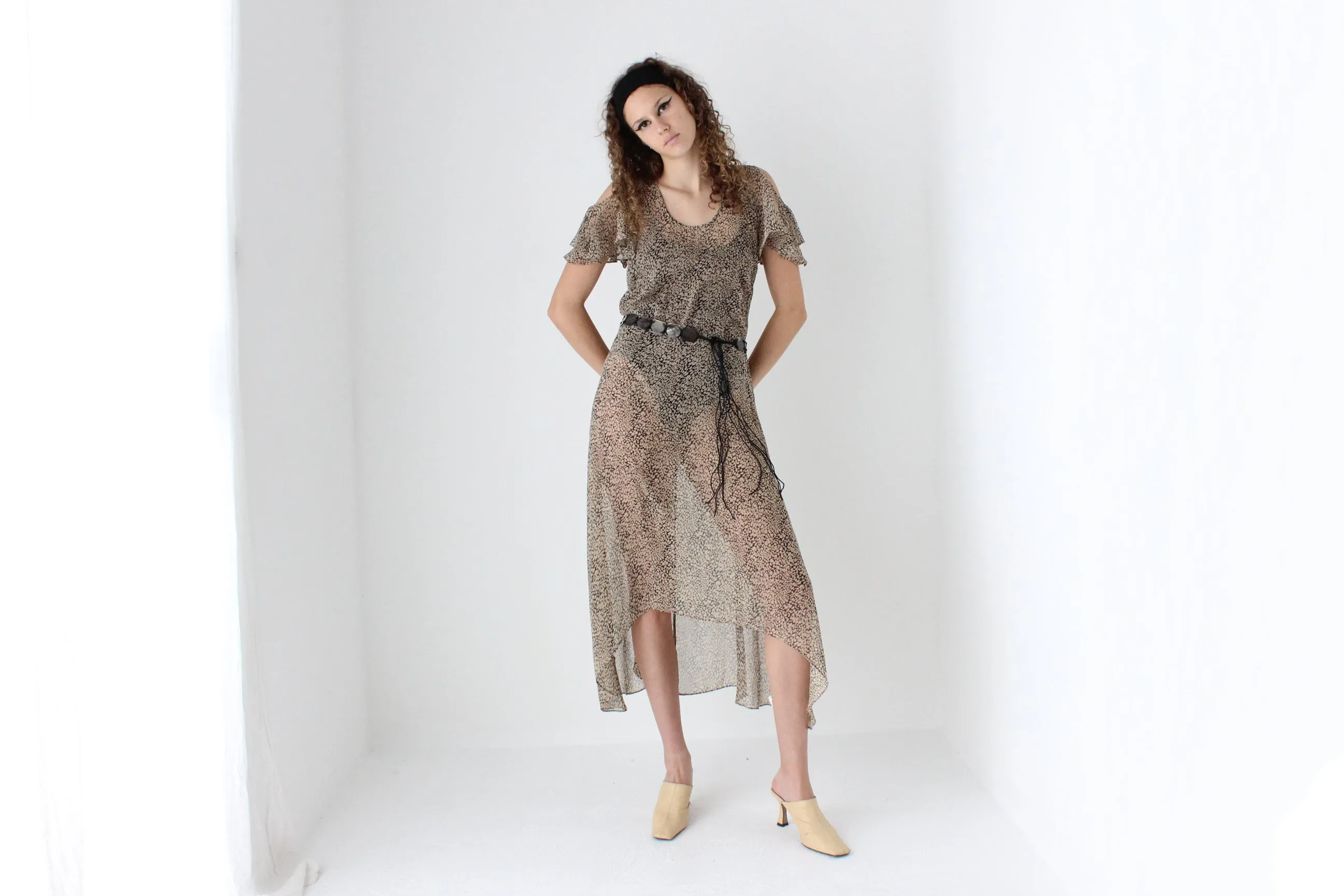 Sheer 2010s Floaty Summer Dress