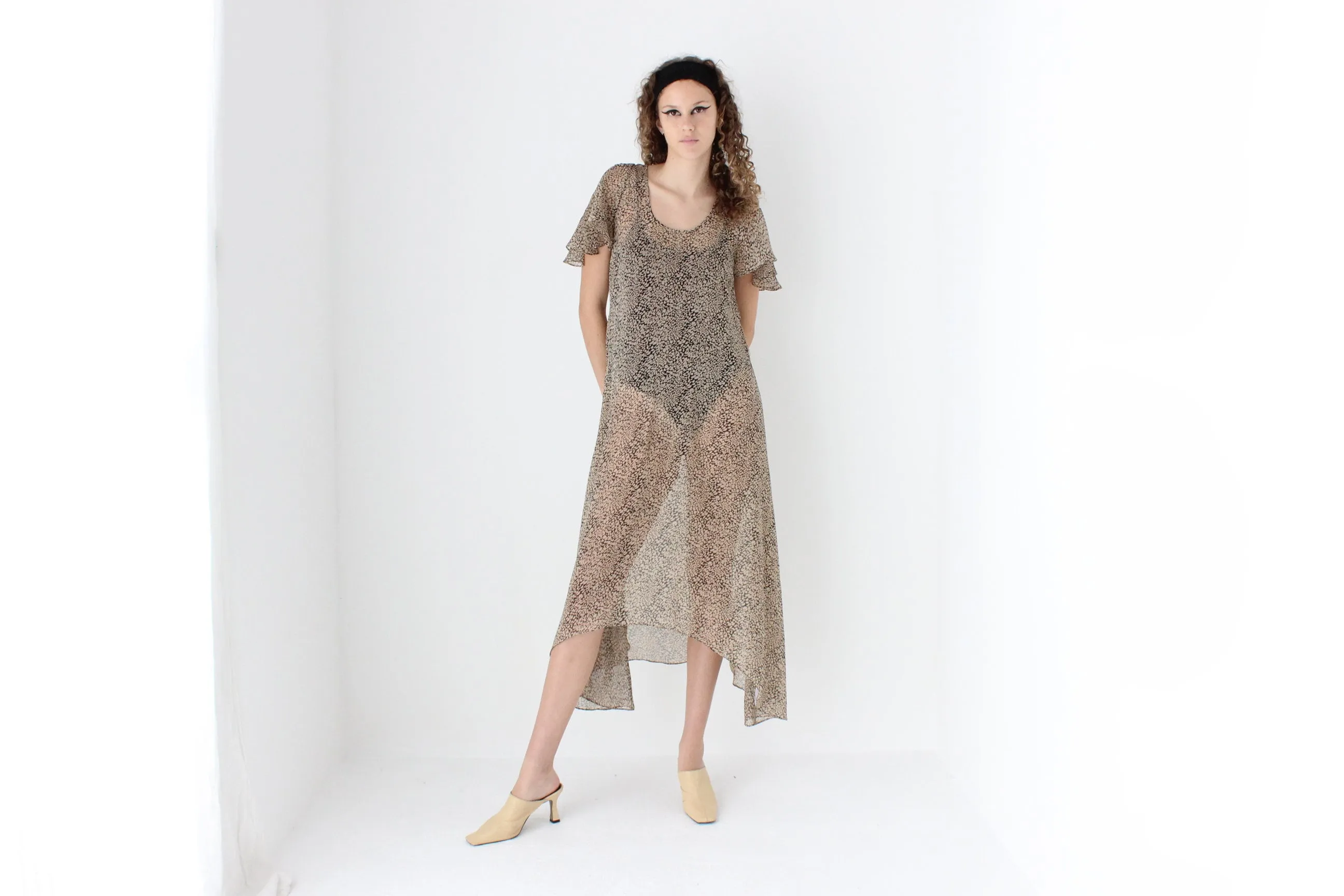 Sheer 2010s Floaty Summer Dress