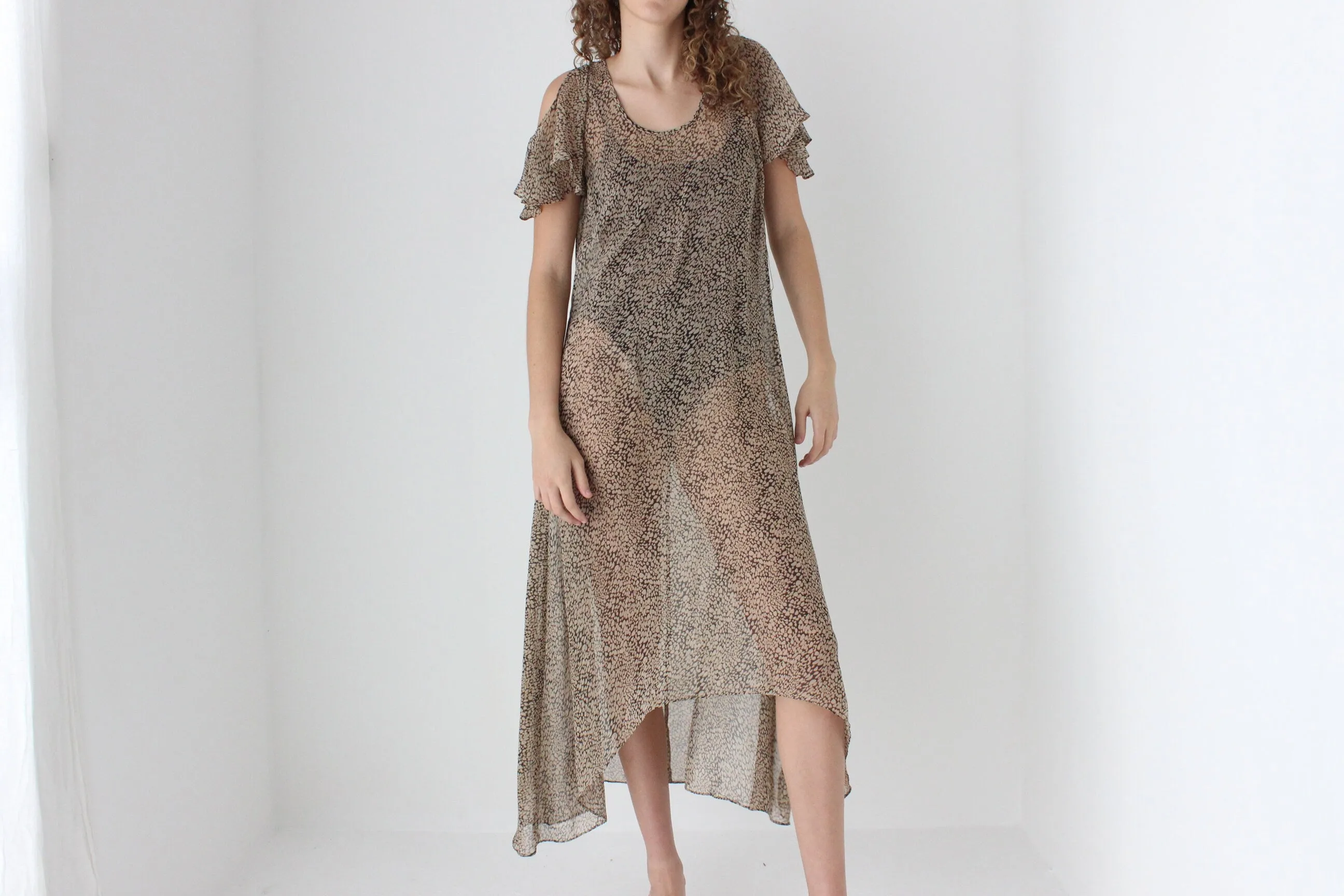 Sheer 2010s Floaty Summer Dress