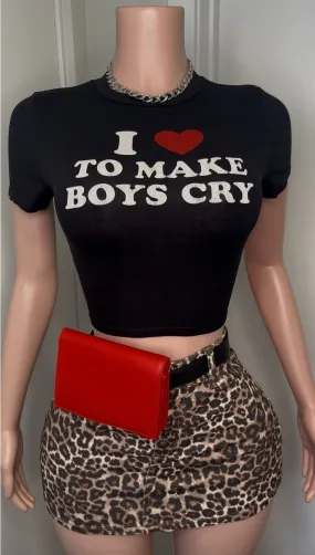 SHEILA LEOPARD MINI SKIRT