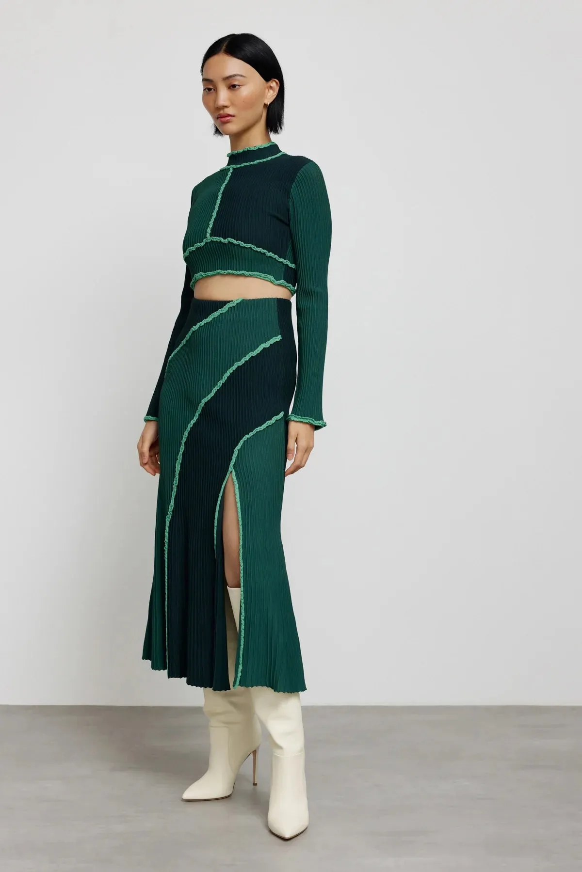Significant Other Ginny Skirt in Teal Mix