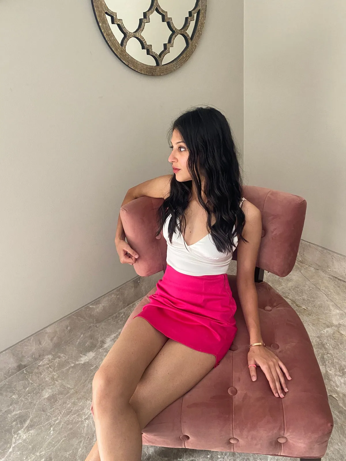 Solid Pink Skirt