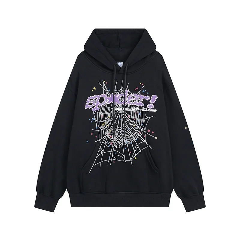 Sp5der Hoodie Loose Men and Women All-Matching