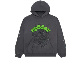 SP5DER WAIT WEB HOODIE  SLAT GREY