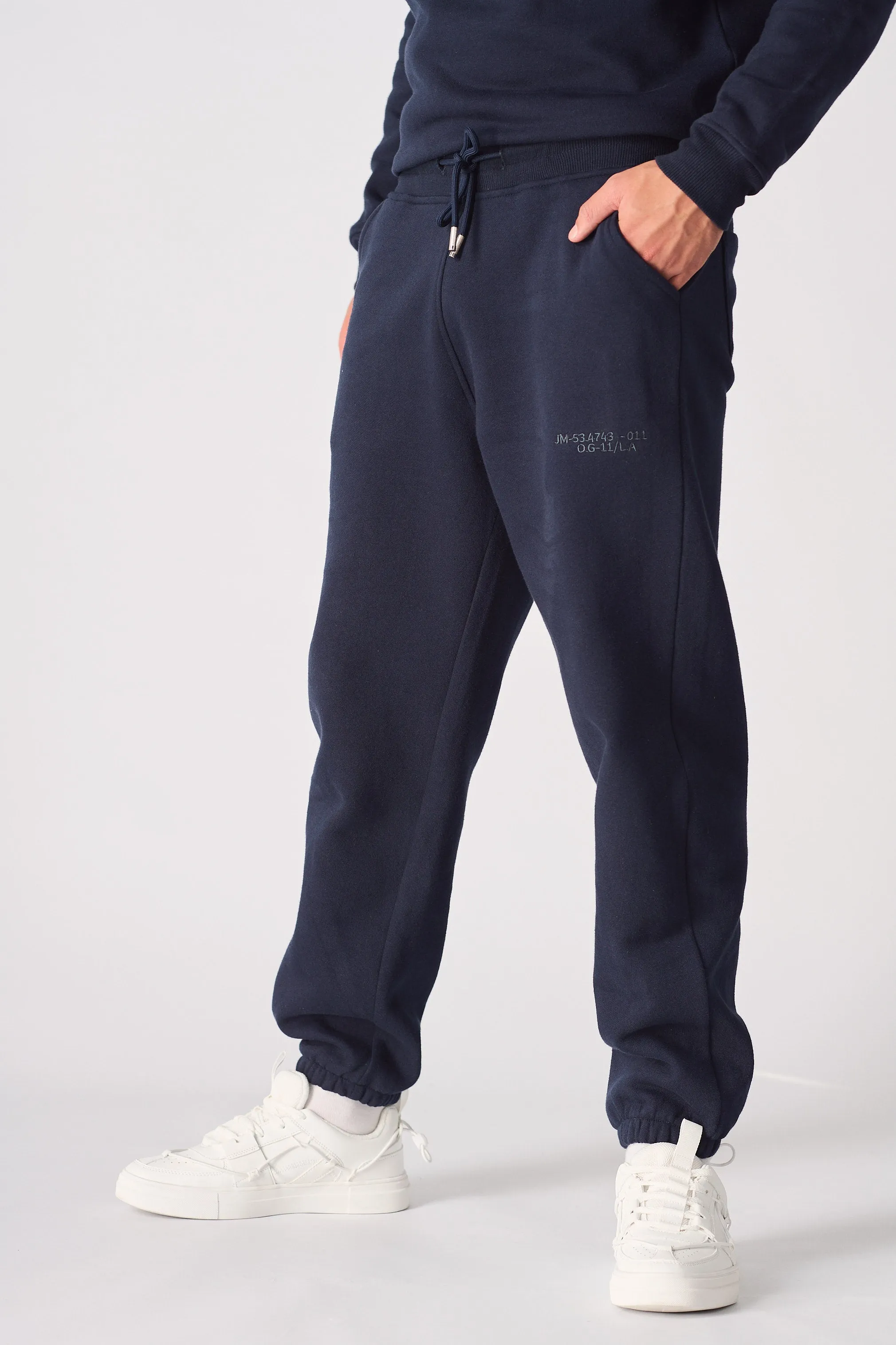 STRAIGHT LEG JOGGER - NAVY BLUE
