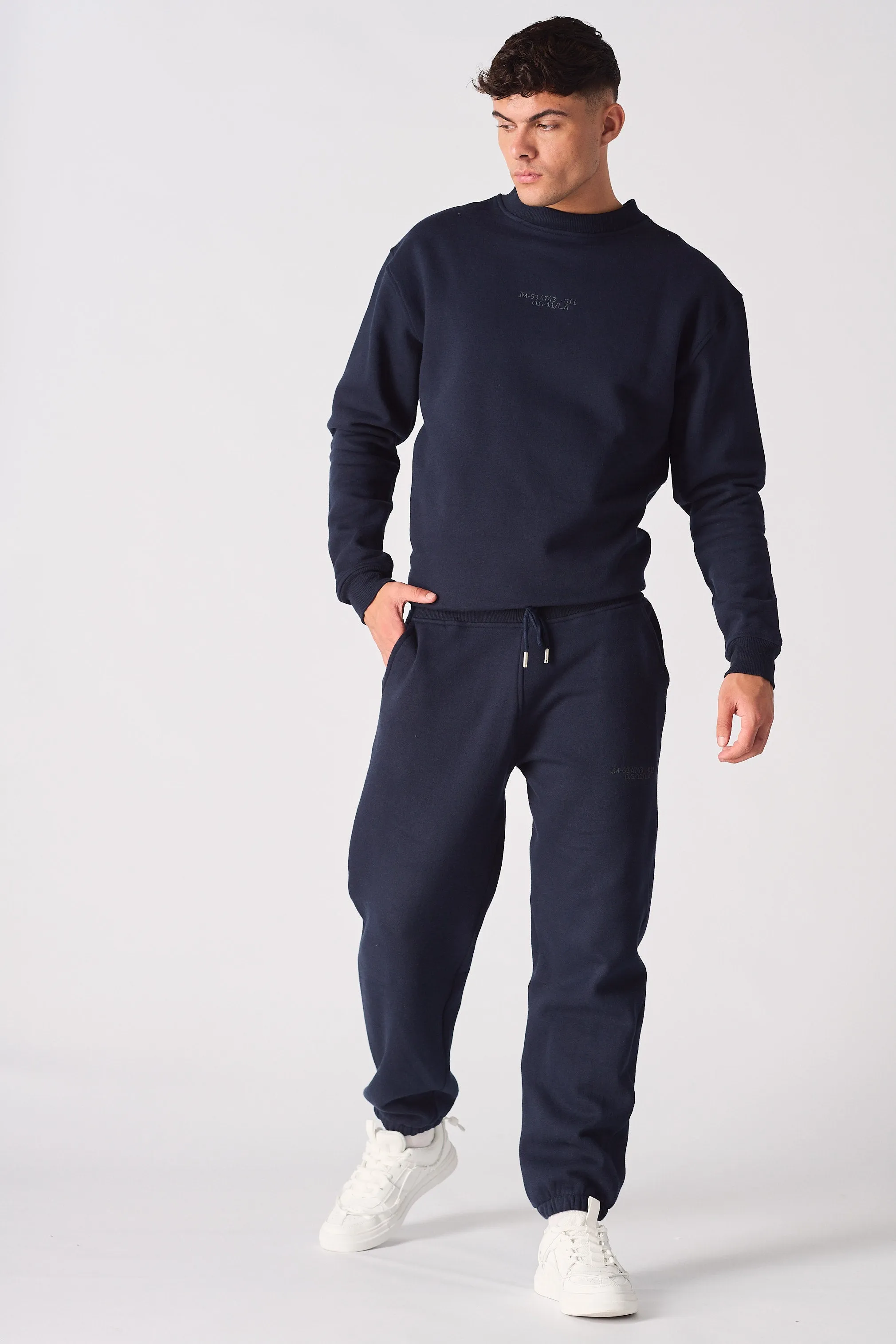 STRAIGHT LEG JOGGER - NAVY BLUE
