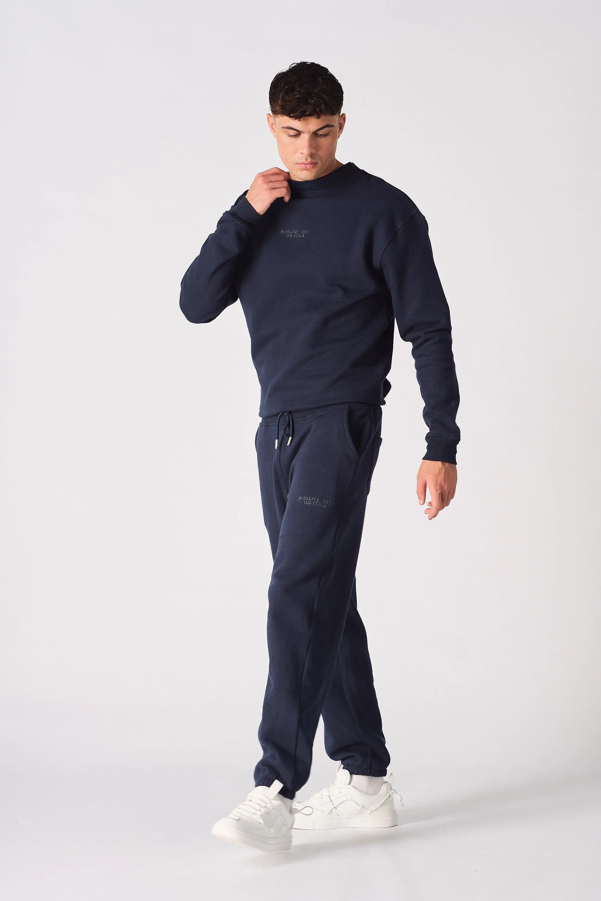 STRAIGHT LEG JOGGER - NAVY BLUE