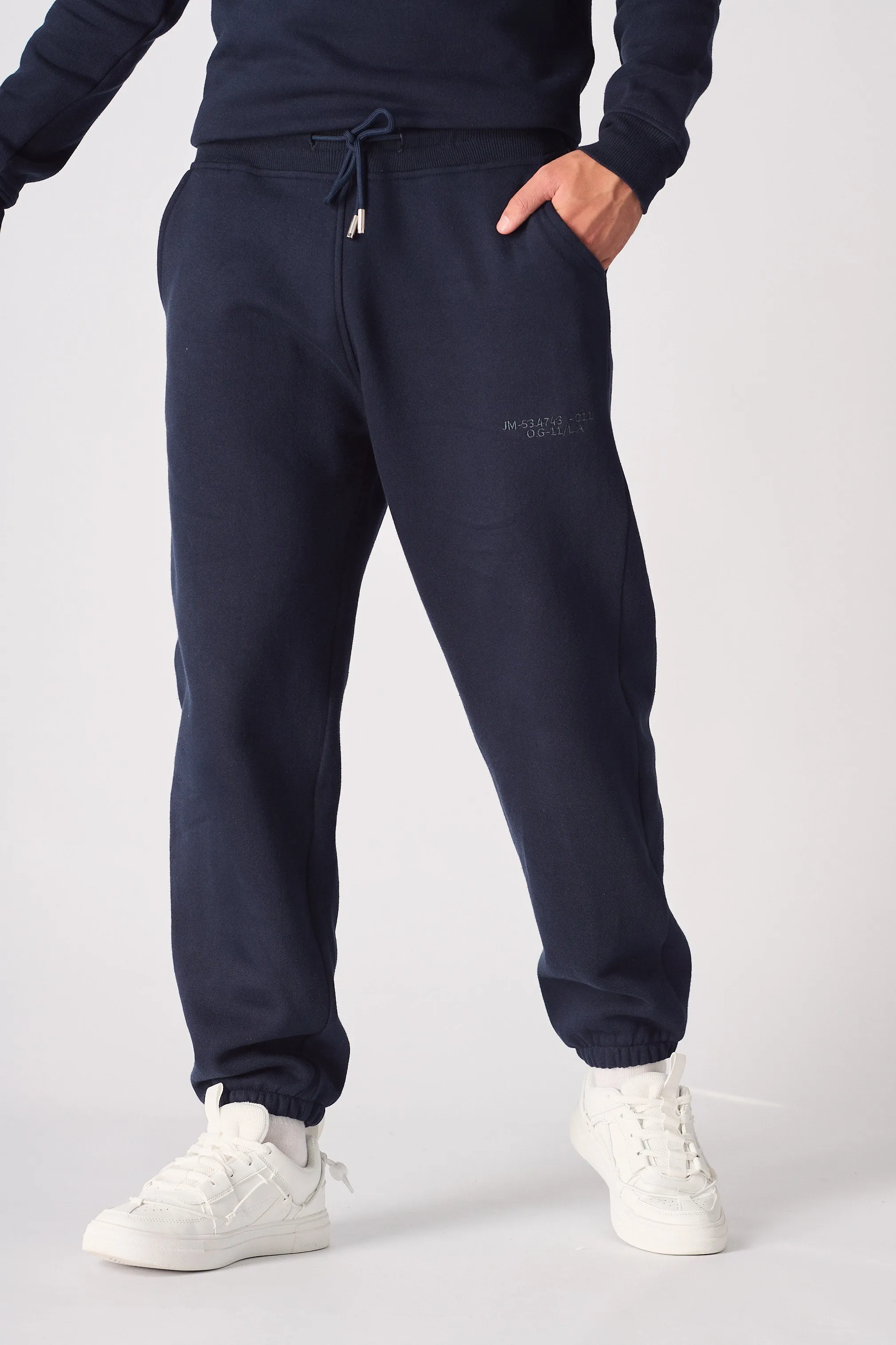 STRAIGHT LEG JOGGER - NAVY BLUE