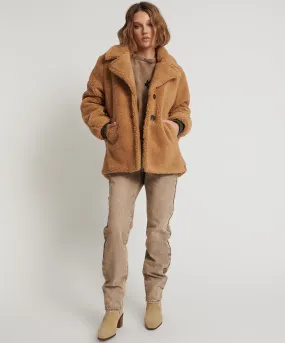 TAN TEDDY COAT