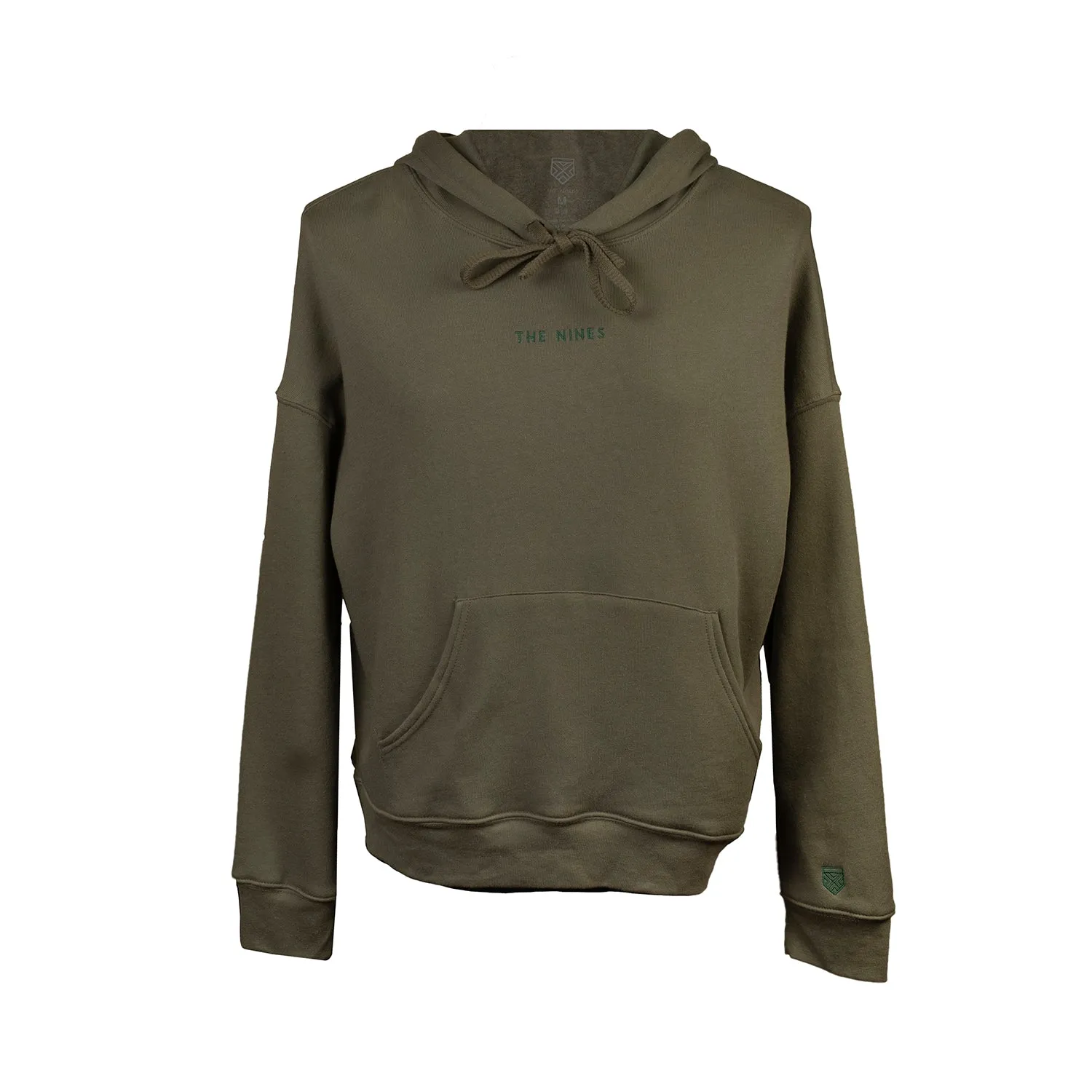 The Nines Essential - Unisex Sponge Fleece Pullover DTM Hoodie (Military Green)