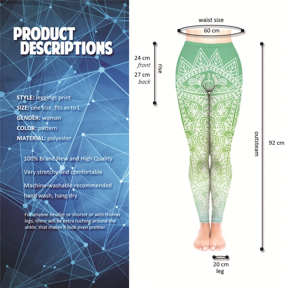 Totem Print Yoga pants