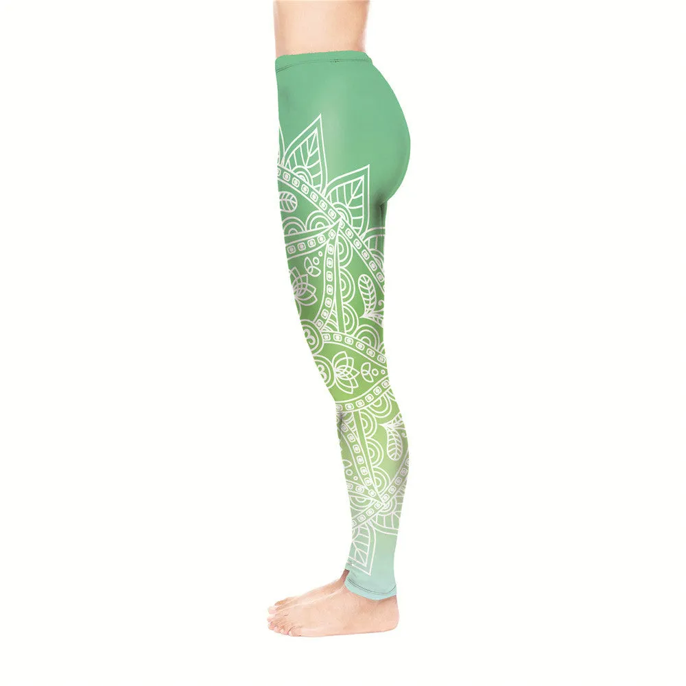 Totem Print Yoga pants