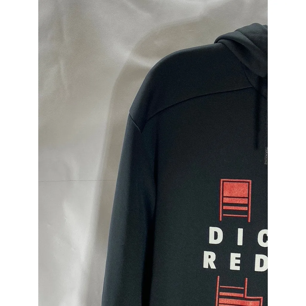 UNDER ARMOUR Men's Black/Red Dickinson College Red Devils Graphic Hoodie SZ L
