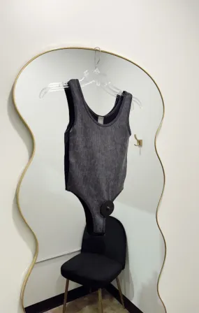Washed Ribbed Tank Bodysuit