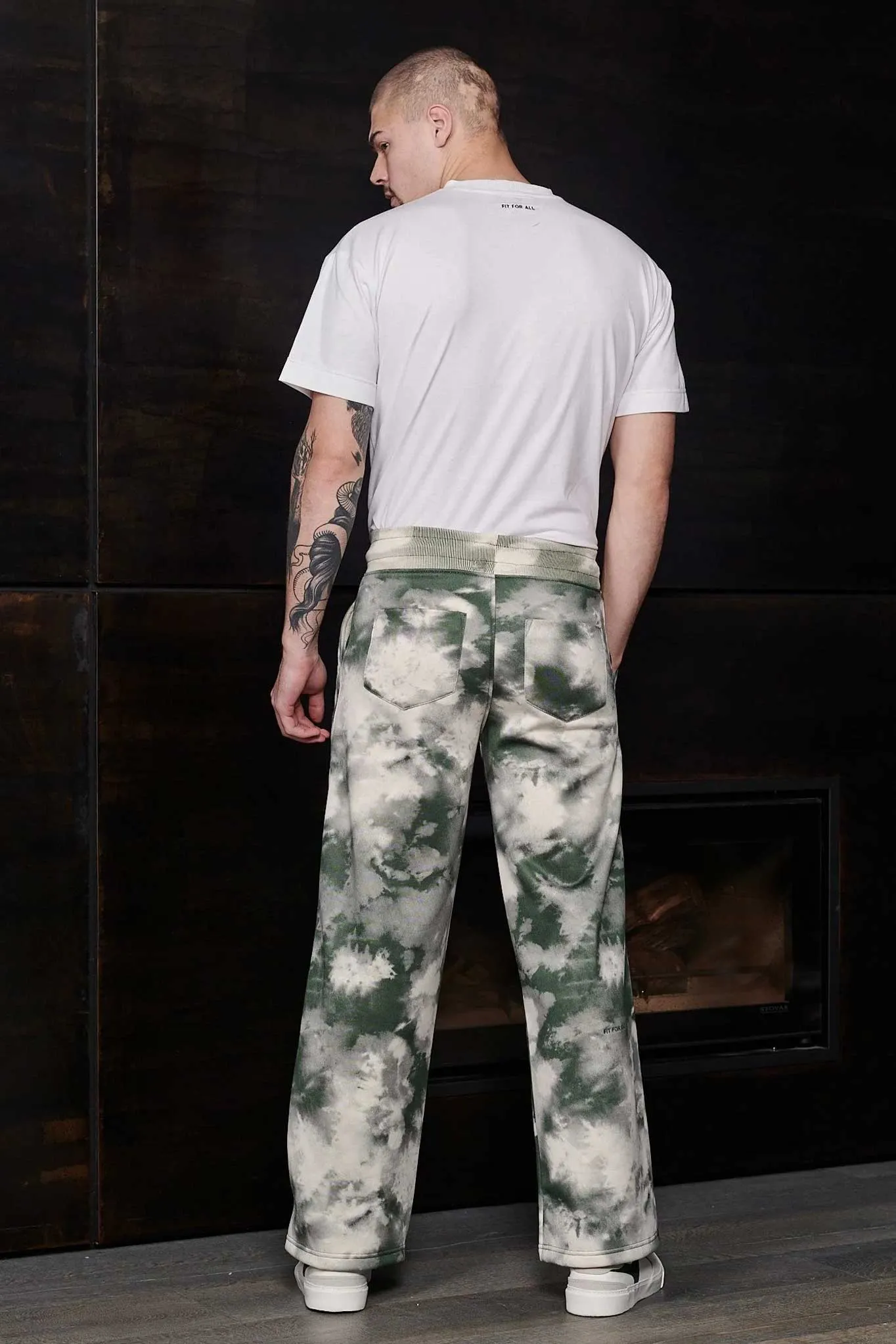 WIDE LEG JOGGERS - TIE DYE