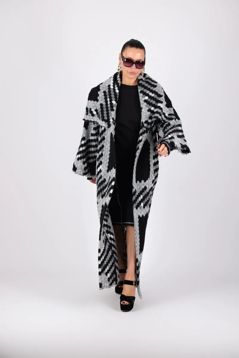 Winter Houndstooth Coat Ofelia SALE